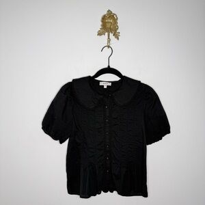 Avara Peter Pan Collar Button Up S